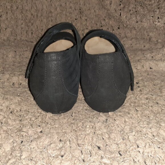 ZIERA RIVAL-Black Nubuck Mary Janes-Hidden Heel-Sz 7.5-Near Mint - Picture 6 of 8